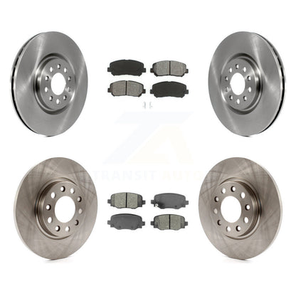 Disc Brake Rotors And Semi-Metallic Pads Front Rear Kit For Chrysler 200