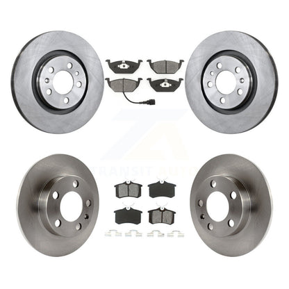 Disc Brake Rotors And Semi-Metallic Pads Front Rear Kit For Volkswagen Beetle
