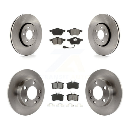 Disc Brake Rotors And Semi-Metallic Pads Front Rear Kit For Volkswagen Beetle