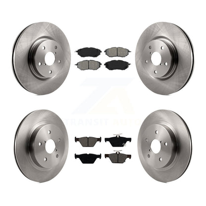 Disc Brake Rotors Semi-Metallic Pad Front Rear Kit For Subaru Outback WRX Legacy