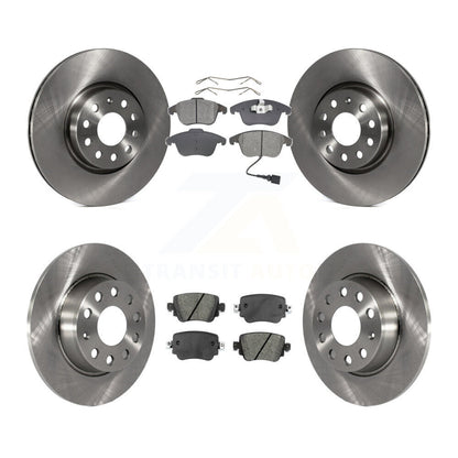 Disc Brake Rotors And Semi-Metallic Pads Front Rear Kit For Volkswagen Passat