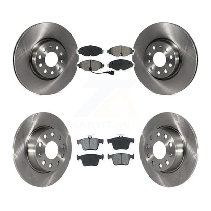 Brake Rotor Semi-Metallic Pad Front Rear Kit For Volkswagen Taos Audi A3 Quattro