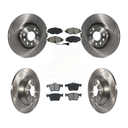 Disc Brake Rotors And Semi-Metallic Pads Front Rear Kit For Audi TT Quattro