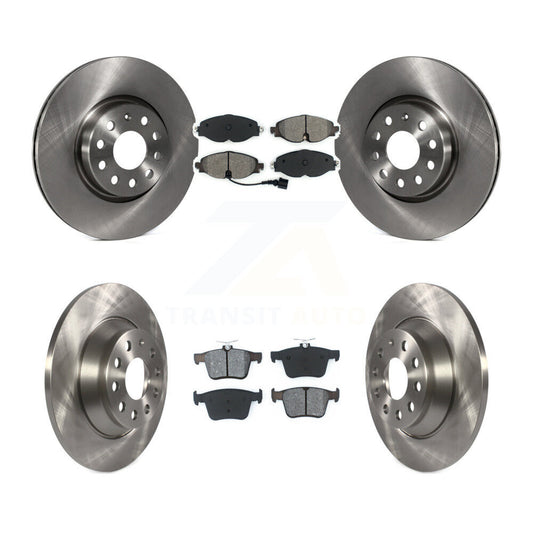 Disc Brake Rotors And Semi-Metallic Pads Front Rear Kit For Audi TT Quattro
