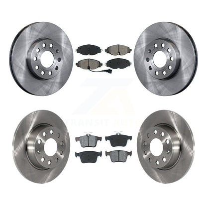 Brake Rotor Semi-Metallic Pad Front Rear Kit For Volkswagen Taos Audi A3 Quattro