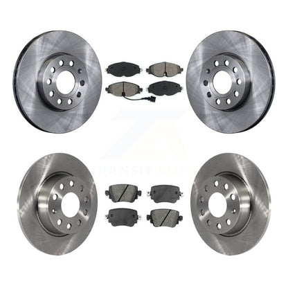 Disc Brake Rotor Semi-Metallic Pad Front Rear Kit For Volkswagen Golf SportWagen