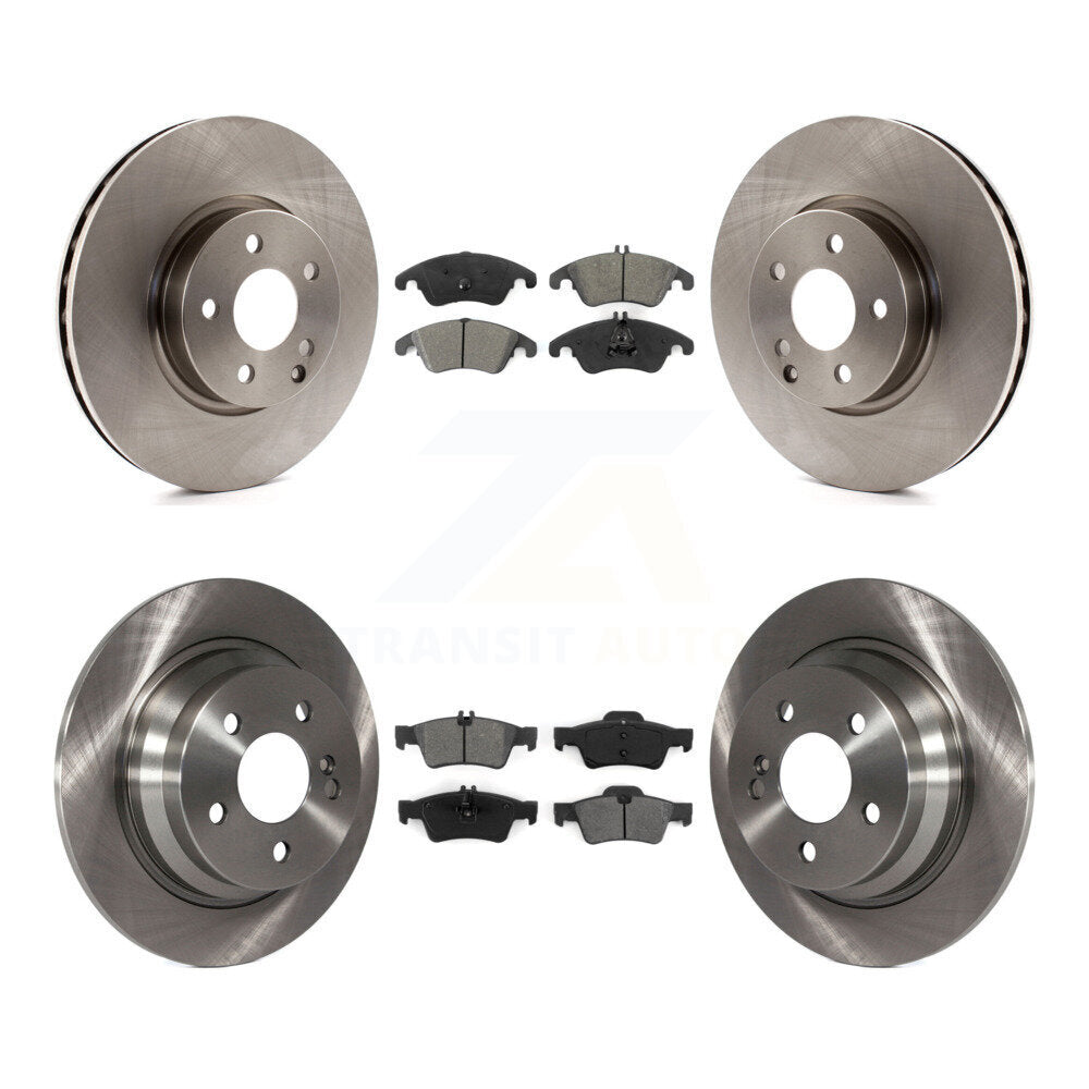Disc Brake Rotors And Semi-Metallic Pads Front Rear Kit For Mercedes-Benz E250