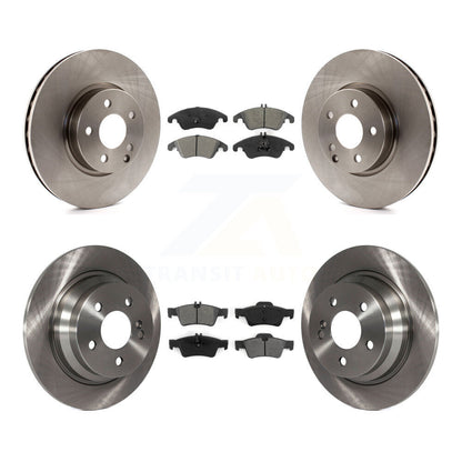 Disc Brake Rotors And Semi-Metallic Pads Front Rear Kit For Mercedes-Benz E250