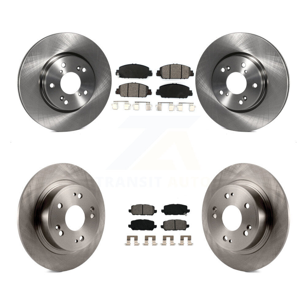 Disc Brake Rotors And Semi-Metallic Pads Front Rear Kit For 2016-2022 Honda HR-V