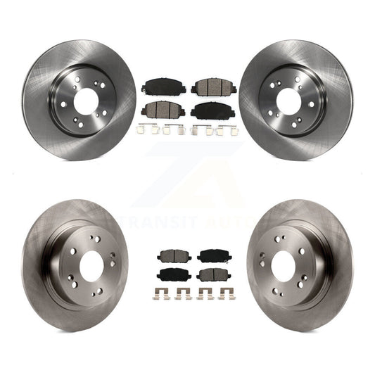 Disc Brake Rotors And Semi-Metallic Pads Front Rear Kit For 2016-2022 Honda HR-V