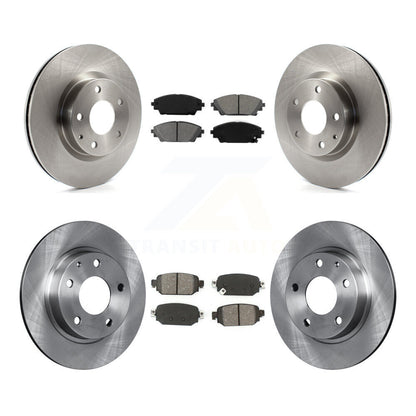 Disc Brake Rotor & Semi-Metallic Pad Front Rear Kit For 2019-2022 Mazda CX-3 AWD