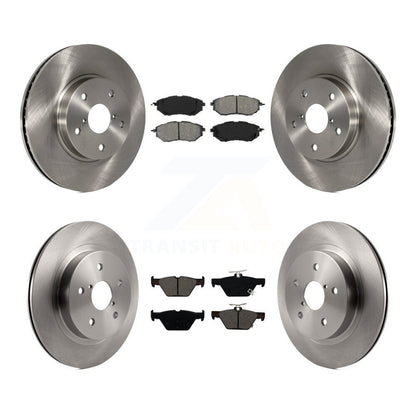 Disc Brake Rotors & Semi-Metallic Pad Front Rear Kit For 2015 Subaru Legacy 2.5L
