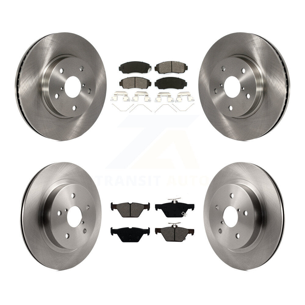 Brake Rotors & Semi-Metallic Pad Front Rear Kit For 2016-2019 Subaru Legacy 2.5L