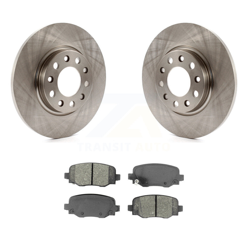 Disc Brake Rotors And Semi-Metallic Pads Rear Kit For Jeep Cherokee Chrysler 200
