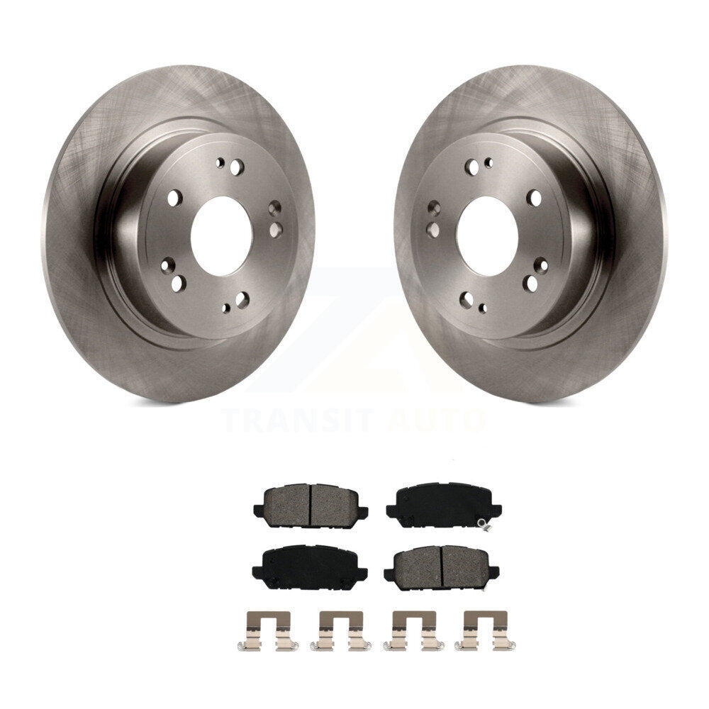 Disc Brake Rotors And Semi-Metallic Pads Rear Kit For 2016-2022 Honda HR-V