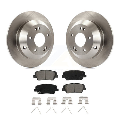 Brake Rotor Semi-Metallic Pad Rear Kit For Kia Sorento Hyundai Santa Fe Sport XL