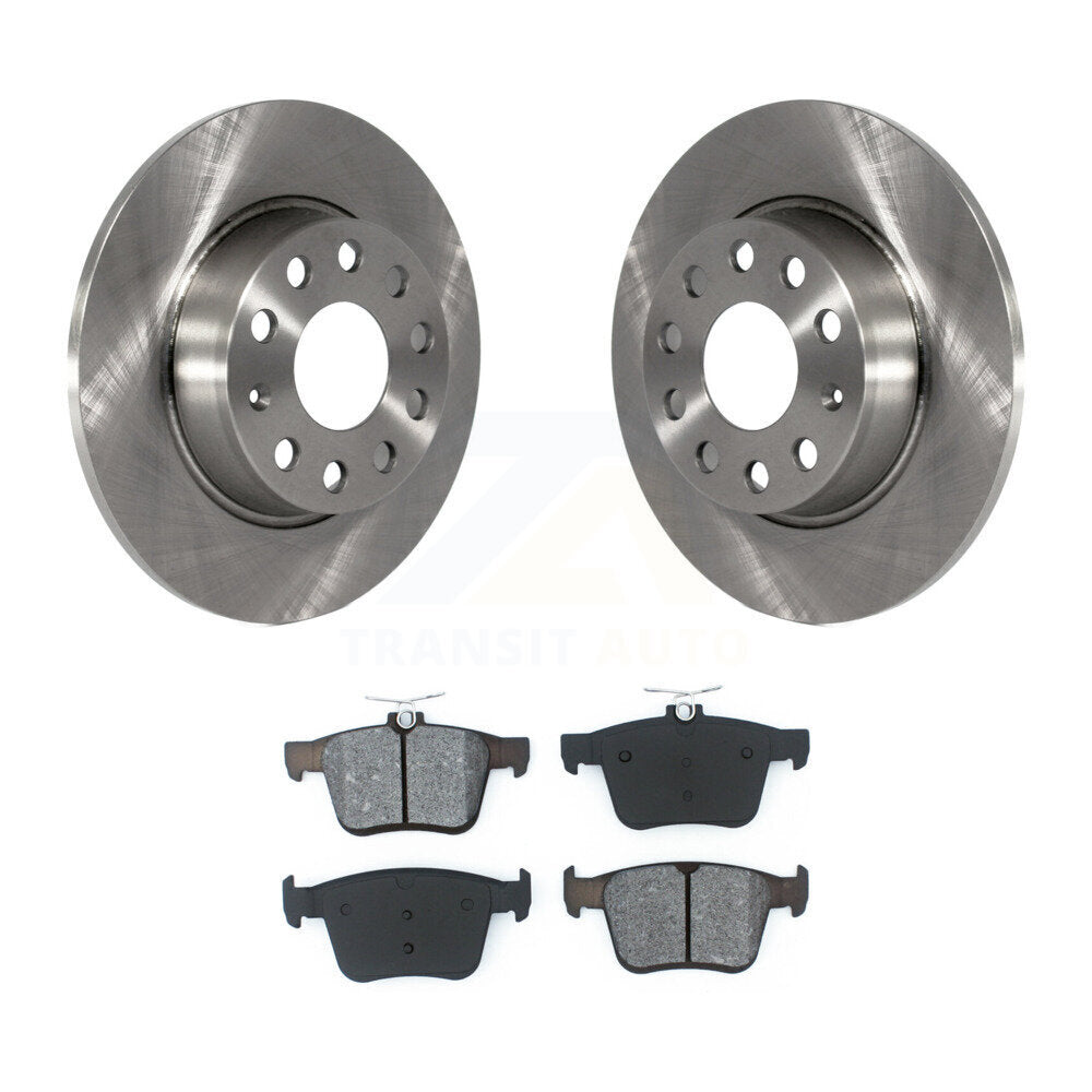 Brake Rotors & Semi-Metallic Pad Rear Kit For Volkswagen Taos Audi A3 Quattro TT