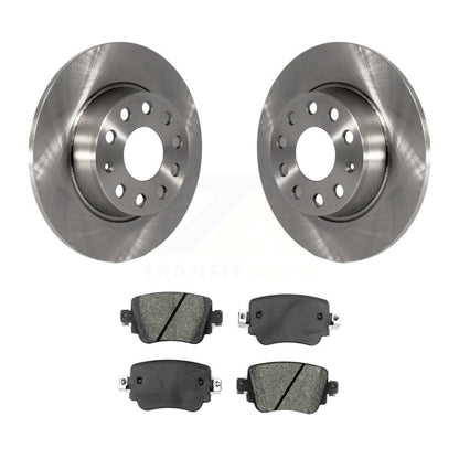 Brake Rotor Semi-Metallic Pad Rear Kit For Volkswagen Golf SportWagen Passat GTI