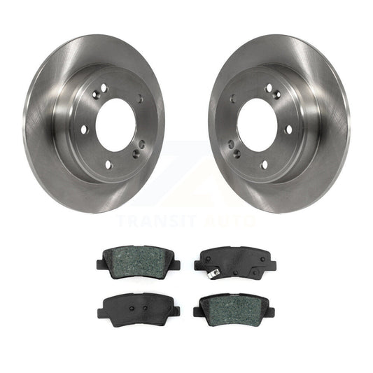 Disc Brake Rotor & Semi-Metallic Pad Rear Kit For Hyundai Elantra Venue Kia Soul