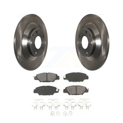 Disc Brake Rotors And Semi-Metallic Pads Rear Kit For 2016-2024 Mazda CX-5