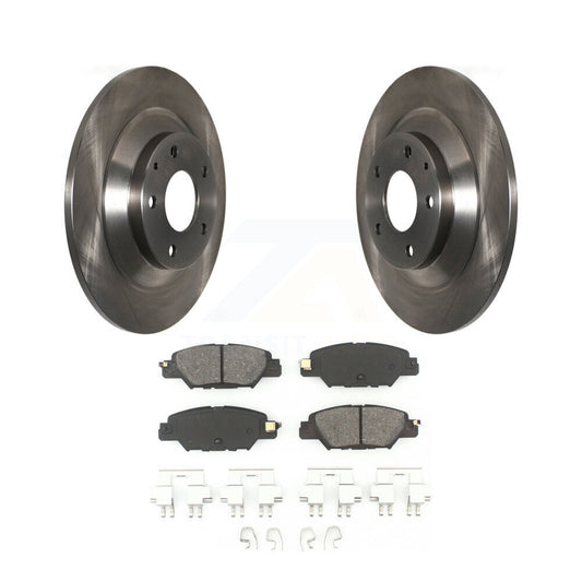 Disc Brake Rotors And Semi-Metallic Pads Rear Kit For 2016-2024 Mazda CX-5