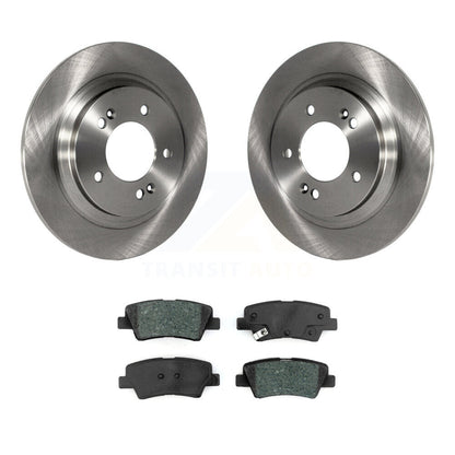 Disc Brake Rotors And Semi-Metallic Pads Rear Kit For Hyundai Ioniq Kia Niro