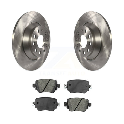 Disc Brake Rotors And Semi-Metallic Pads Rear Kit For 2016-2018 Audi Q3 Quattro