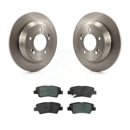 Brake Rotor & Semi-Metallic Pad Rear Kit For Kia Rondo With Manual Parking