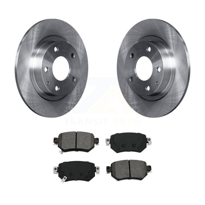 Disc Brake Rotors And Semi-Metallic Pads Rear Kit For 2016-2021 Mazda 6