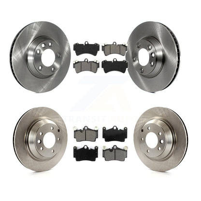 Disc Brake Rotors And Semi-Metallic Pads Front Rear Kit (6Pc) For Audi Q7