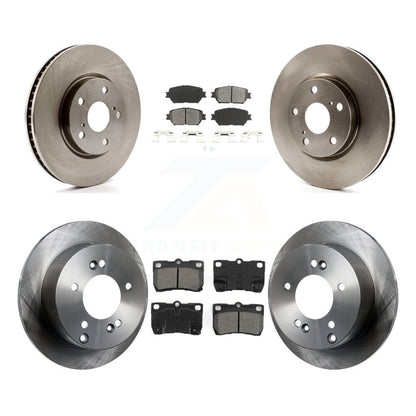Disc Brake Rotors And Semi-Metallic Pads Front Rear Kit (6Pc) For Lexus IS250