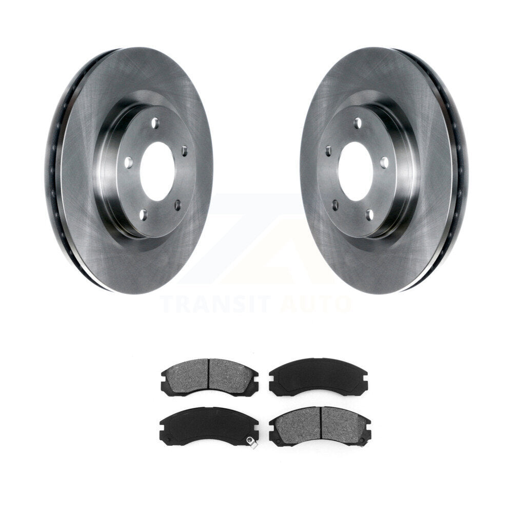 Disc Brake Rotors And Semi-Metallic Pads Front Kit For Mitsubishi Lancer