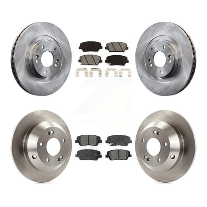 Disc Brake Rotors And Semi-Metallic Pads Front Rear Kit For Kia Sorento