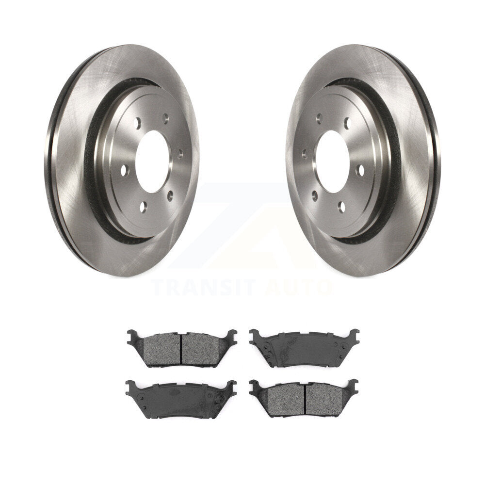Disc Brake Rotors And Semi-Metallic Pads Rear Kit For Ford F-150