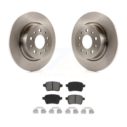 Disc Brake Rotors And Semi-Metallic Pads Rear Kit For 2014-2020 Fiat 500L