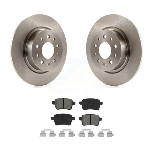 Disc Brake Rotors And Semi-Metallic Pads Rear Kit For 2014-2020 Fiat 500L