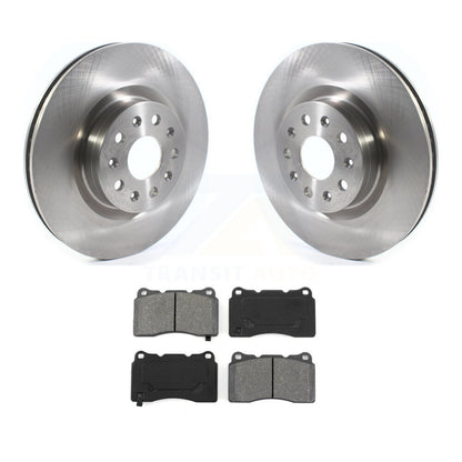 Disc Brake Rotors And Semi-Metallic Pads Front Kit For Cadillac CTS CT6
