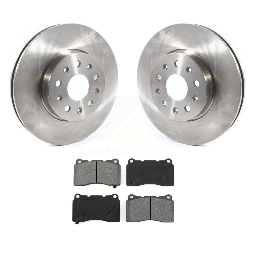 Brake Rotors & Semi-Metallic Pad Front Kit For Chevrolet Camaro Cadillac CTS CT6