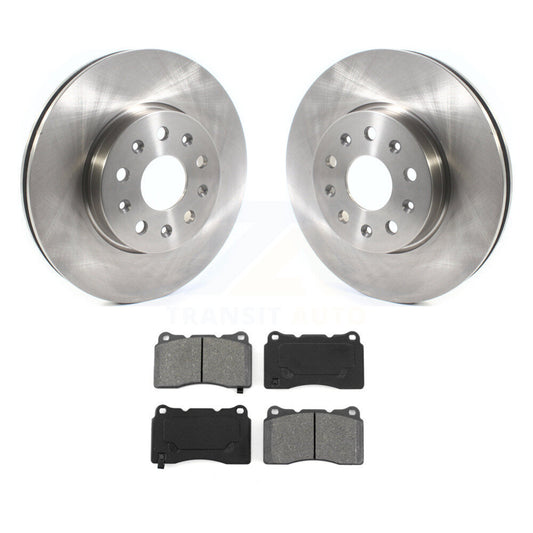 Brake Rotors & Semi-Metallic Pad Front Kit For Chevrolet Camaro Cadillac CTS CT6