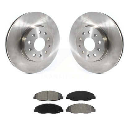 Disc Brake Rotors And Semi-Metallic Pads Front Kit For Cadillac CTS