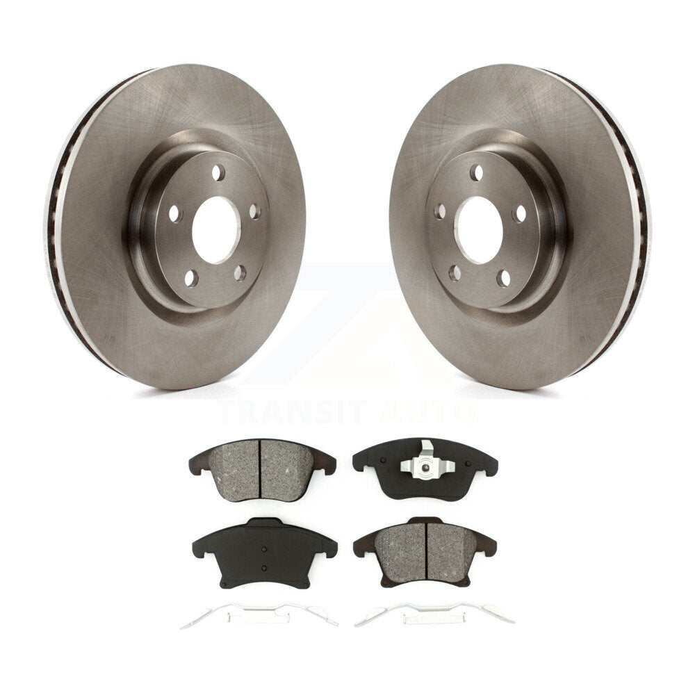 Brake Rotor And Semi-Metallic Pad Front Kit For Ford Police Responder Hybrid SSV