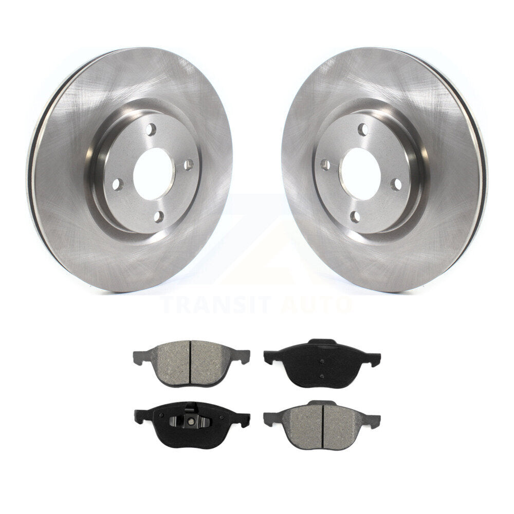 Disc Brake Rotors And Semi-Metallic Pads Front Kit For 2018-2022 Ford EcoSport