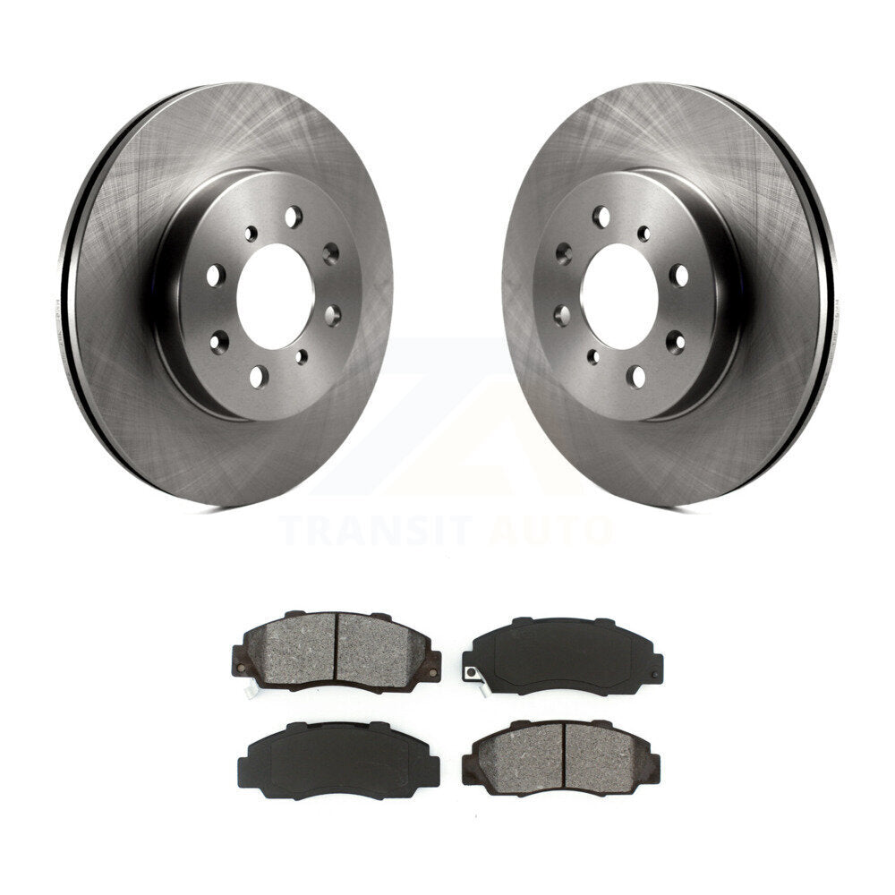 Disc Brake Rotors & Semi-Metallic Pad Front Kit For 1992-1993 Acura Integra GS-R