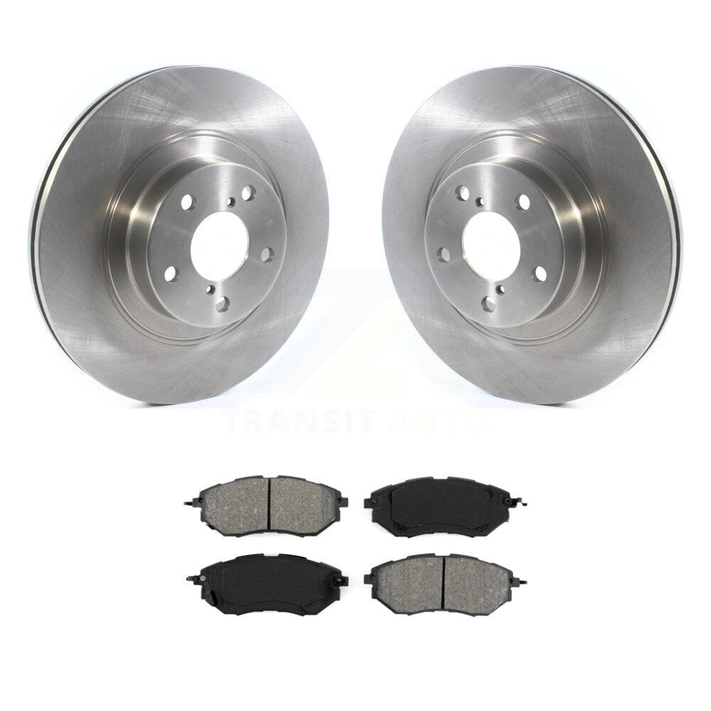 Brake Rotor & Semi-Metallic Pad Front Kit For 2009 Subaru Legacy 3.0 R with 3.0L