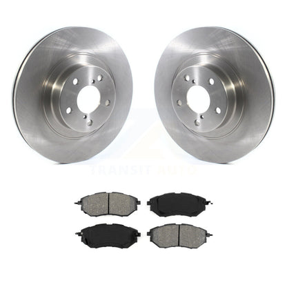 Brake Rotor & Semi-Metallic Pad Front Kit For 2009 Subaru Legacy 3.0 R with 3.0L