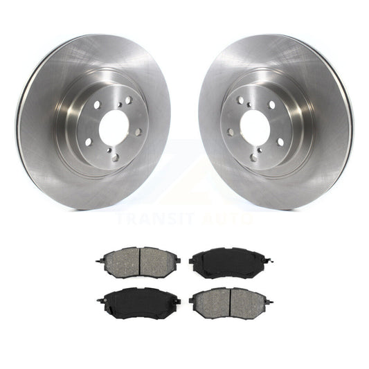 Brake Rotor & Semi-Metallic Pad Front Kit For 2009 Subaru Legacy 3.0 R with 3.0L