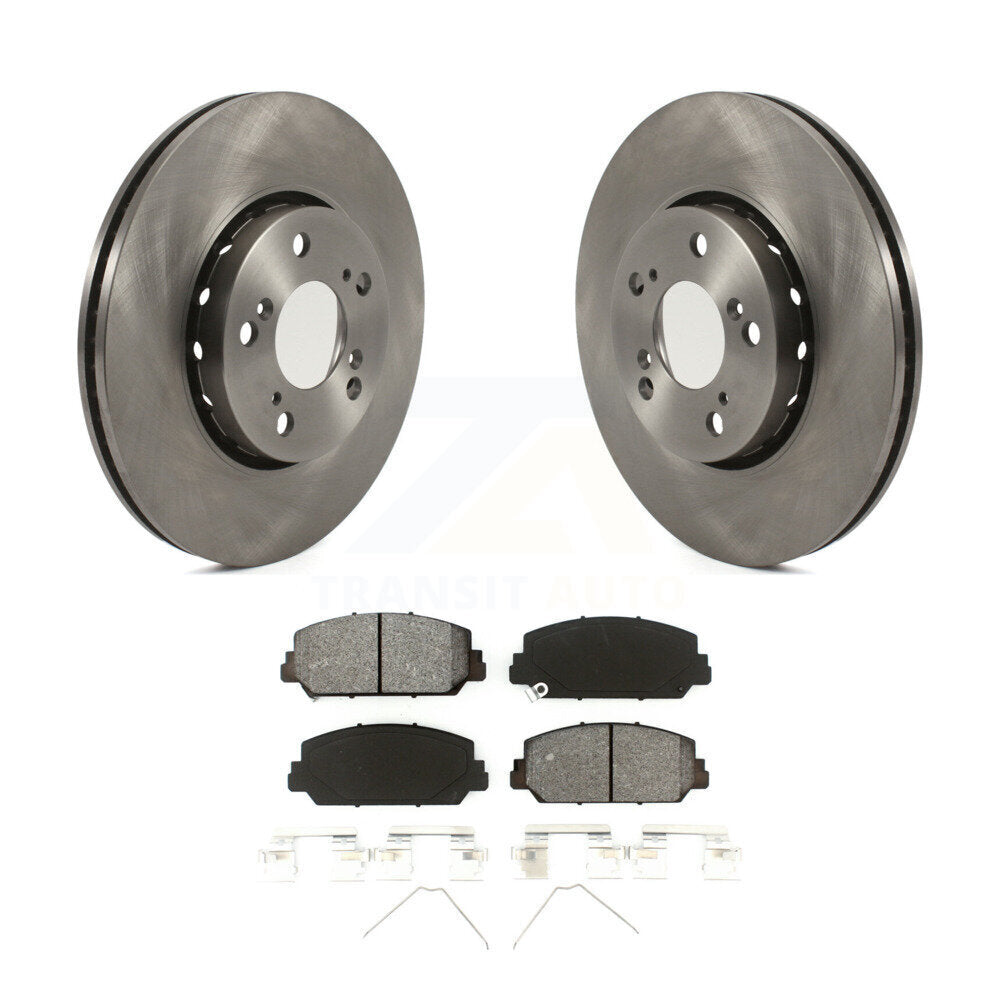 Disc Brake Rotors And Semi-Metallic Pads Front Kit For Acura RLX