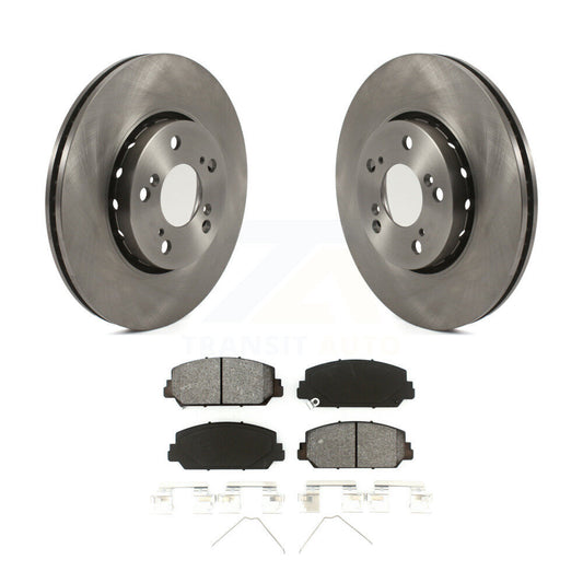 Disc Brake Rotors And Semi-Metallic Pads Front Kit For Acura RLX