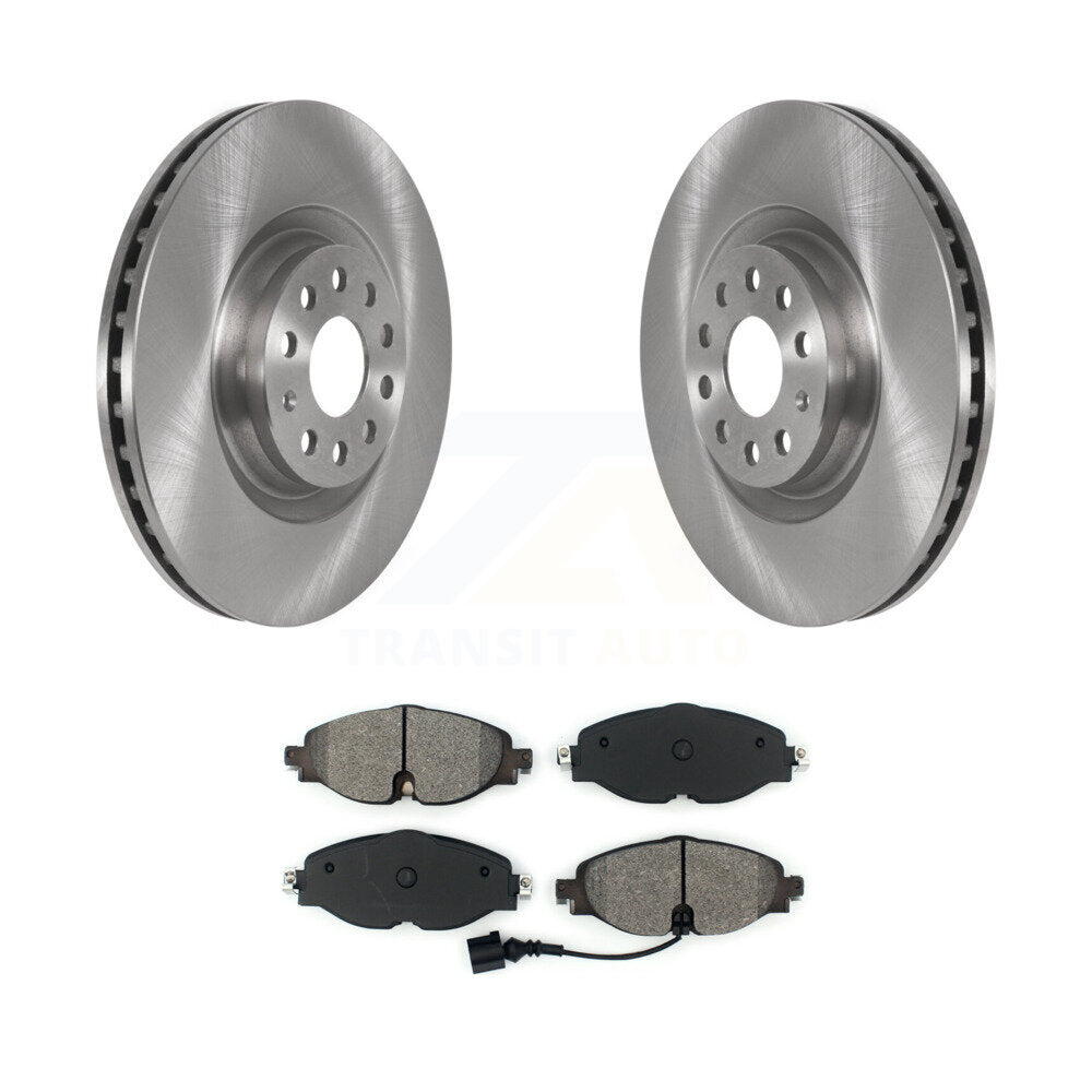 Disc Brake Rotors And Semi-Metallic Pads Front Kit For Volkswagen Golf Audi A3