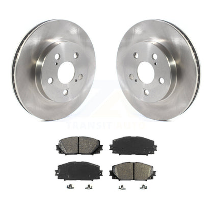 Brake Rotor And Semi-Metallic Pad Front Kit For Toyota Corolla Prius Prime AWD-e